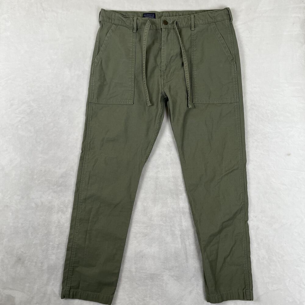 Levi's Chino Pants Mens 36x32 Green Regular Fit Tapered Drawstring Waist Casual